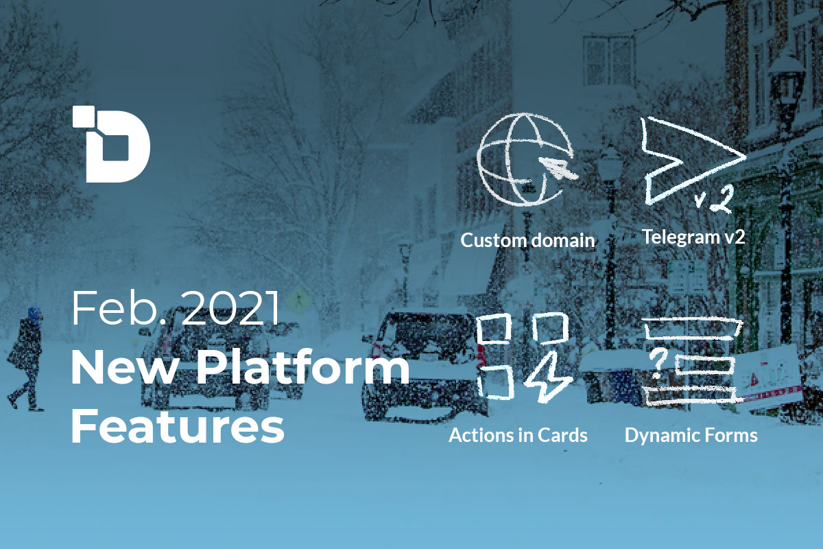 February 2021. New platform features