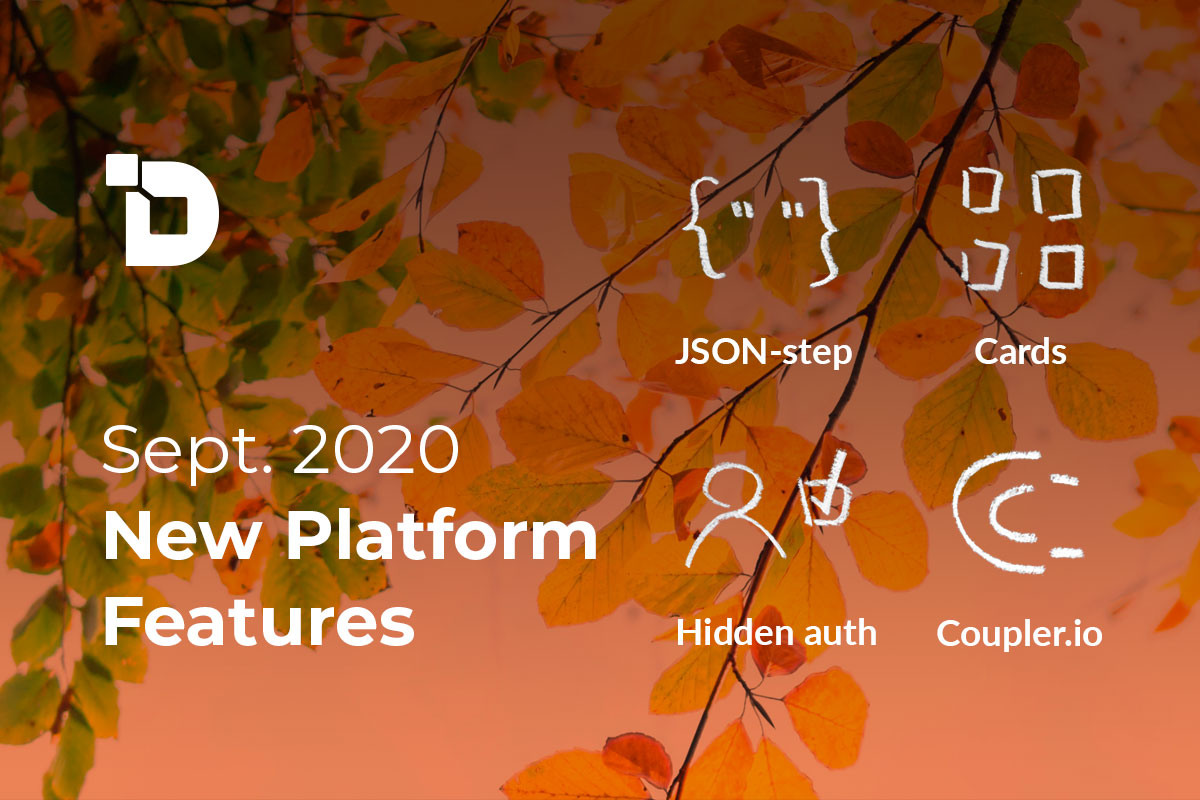 New platform features. September 2020