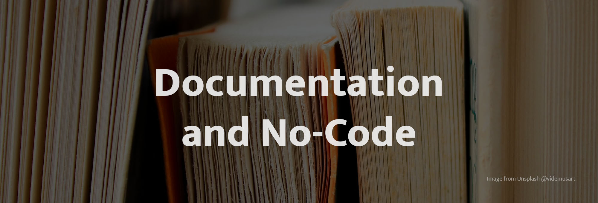 Software Documentation and No-Code: The Guide
