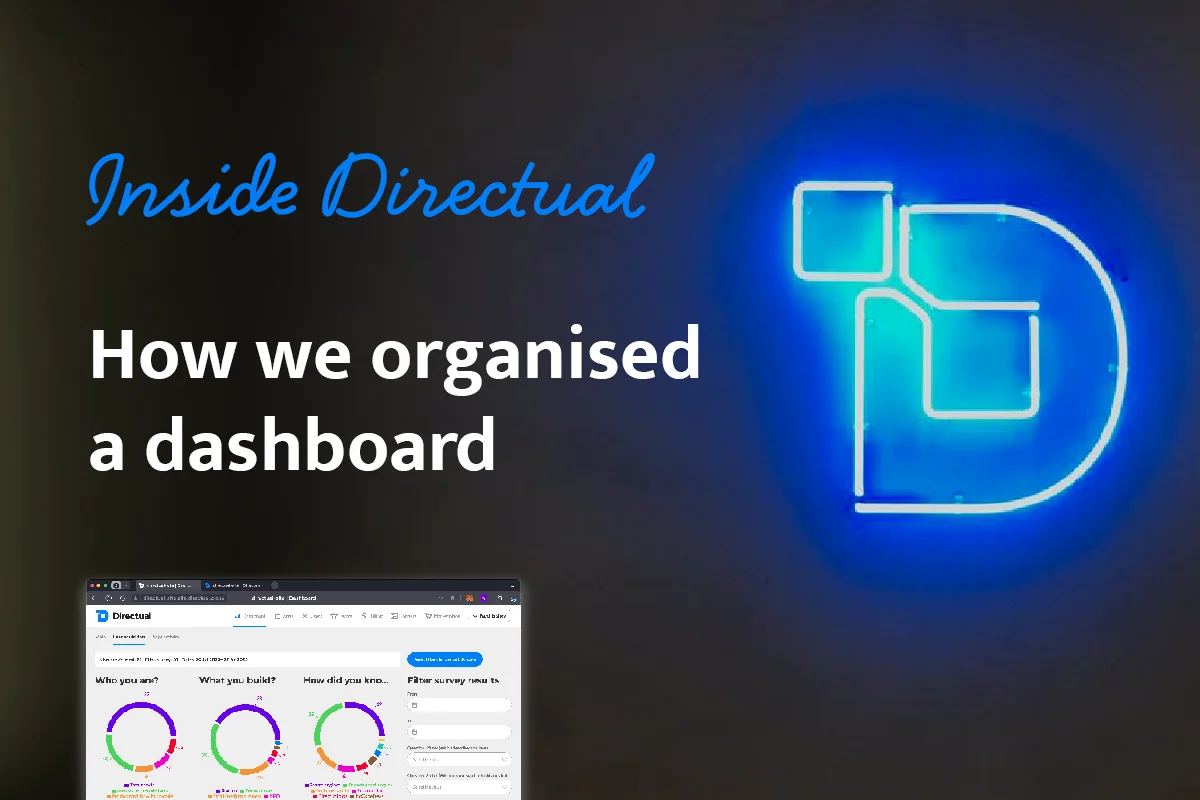 Inside Directual | How we organized a dashboard on Direcutal