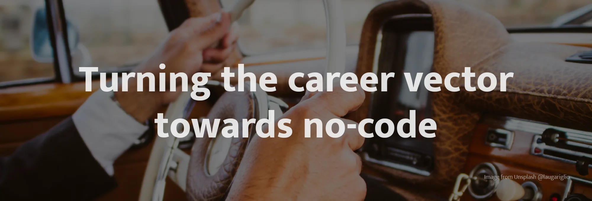 Driving a career shift on a dime: case study