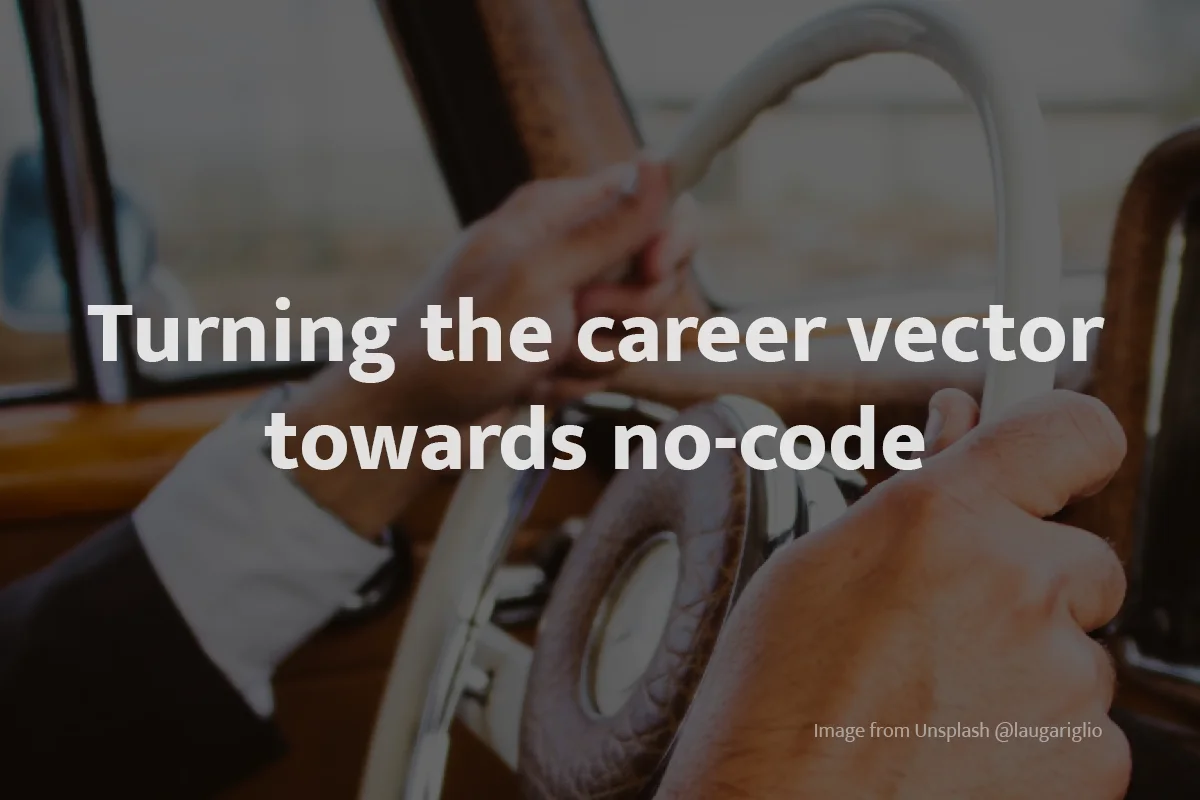 Driving a career shift on a dime: case study