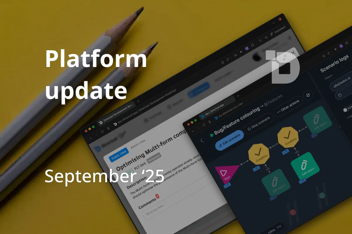 Directual Update: Modal Windows, Scenario Connections, Object Path